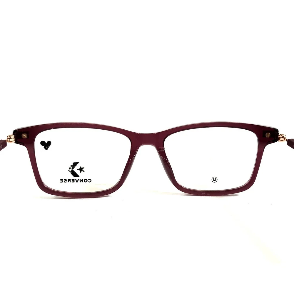 Converse Eyeglasses Frames CV5071 612 Crystal Cherry Vision Gold 52-17-140